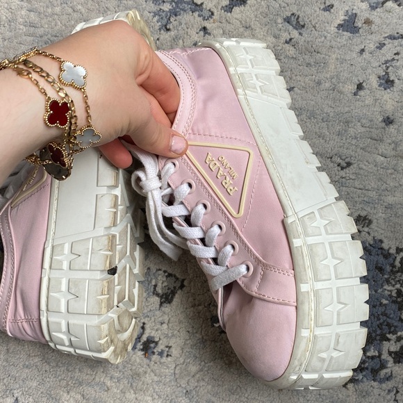 Light Pink Platform Sneakers - Picture 7 of 7